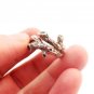 Branch Ring In Sterling Silver With Dark Patina, Unique Silver Ring Olive Branch