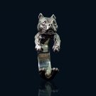 Pitbull ring in sterling silver, silver pit bull ring, silver Pitbull, dog ring