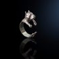 Pitbull ring in sterling silver, silver pit bull ring, silver Pitbull, dog ring