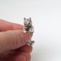 Pitbull ring in sterling silver, silver pit bull ring, silver Pitbull, dog ring