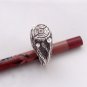 Sterling Silver Ring, Stump Ring, Branch Ring, Leaf Ring, 4 White Cubic Zirconia