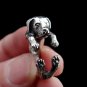 Sterling Silver Ring, Labrador Retriever Ring, Dog Ring, Adjustable Ring