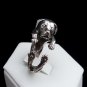 Sterling Silver Ring, Labrador Retriever Ring, Dog Ring, Adjustable Ring