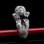 Silver Sloth Ring, Sterling Silver Ring, Animal Ring, Adjustable Ring