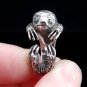 Silver Sloth Ring, Sterling Silver Ring, Animal Ring, Adjustable Ring