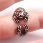 Silver Sloth Ring, Sterling Silver Ring, Animal Ring, Adjustable Ring