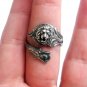Lion Head Ring Sterling Silver Ring Unique Silver Jewelry Antique Victorian