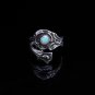 Silver Spoon Ring With Opal, Opal Ring, Spoon Ring, Opal Spoon Ring, White Opal