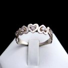 Silver Heart Ring with Zircon, Silver Ring, Heart Silver Ring, Heart Shaped Ring