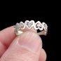 Silver Heart Ring with Zircon, Silver Ring, Heart Silver Ring, Heart Shaped Ring
