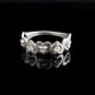 Silver Heart Ring with Zircon, Silver Ring, Heart Silver Ring, Heart Shaped Ring