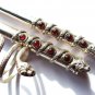 Cigarette Holder Set, Pure Sterling Silver, Cigarette Case Set, Snake Ring Gift