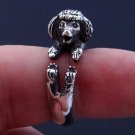 Silver Poodle Ring, Dog Jewelry, Animal Ring, Animal Jewelry, Sterling Silver