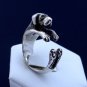 Great Dane Ring, Sterling Silver Ring, Dog Jewelry, Animal Ring, Adjustable Ring