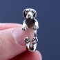 Great Dane Ring, Sterling Silver Ring, Dog Jewelry, Animal Ring, Adjustable Ring