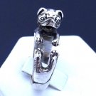 Pug Ring, Sterling Silver Rings, Pug, Dog Ring, Pug Art, Animal Ring, Animals