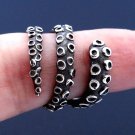 Silver Octopus Ring, Octopus Tentacle Ring, Sterling Silver Ring, Nautical Ring