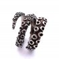 Silver Octopus Ring, Octopus Tentacle Ring, Sterling Silver Ring, Nautical Ring