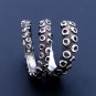 Silver Octopus Ring, Octopus Tentacle Ring, Sterling Silver Ring, Nautical Ring