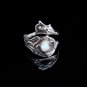 Opal Ring, Spoon Ring, Silver Ring, Sterling Silver Ring, White Opal, Unique