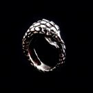 Silver Pangolin Ring, Sterling Silver Ring Pangolin, Trenggiling, Scaly Anteater