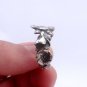 Silver Spoon Ring Hollyhock Sterling Silver Reed & Barton Harlequin Floral Ring