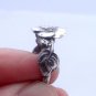 Silver Spoon Ring Hollyhock Sterling Silver Reed & Barton Harlequin Floral Ring