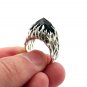 Flame Ring, Silver Rings, Ring With Stone, Fire Ring Silver, Sterling Silver