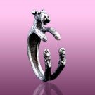 Airedale Terrier Ring, Terrier Jewelry, Silver Terrier Ring, Animal Jewelry