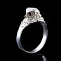 Owl Ring with Red Stones, Silver Ring, Animal Ring, Owl Jewelry, Sterling Silver