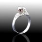 Owl Ring with Red Stones, Silver Ring, Animal Ring, Owl Jewelry, Sterling Silver