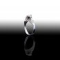 Owl Ring with Red Stones, Silver Ring, Animal Ring, Owl Jewelry, Sterling Silver
