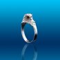 Owl Ring with Red Stones, Silver Ring, Animal Ring, Owl Jewelry, Sterling Silver