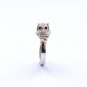 Owl Ring with Red Stones, Silver Ring, Animal Ring, Owl Jewelry, Sterling Silver