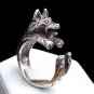 German Shepherd Ring, Sterling Silver Ring, Animal Ring, Dog Ring, For Pet Lover