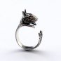 Bull Terrier Ring, Sterling Silver Ring, Cute Animal Ring, Handmade Dog Jewelry