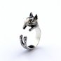 Bull Terrier Ring, Sterling Silver Ring, Cute Animal Ring, Handmade Dog Jewelry