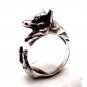 Corgi Ring, Lovely Welsh Corgi Ring, Dog Ring, Animal Wrap Ring, Silver Rings