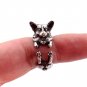 Corgi Ring, Lovely Welsh Corgi Ring, Dog Ring, Animal Wrap Ring, Silver Rings