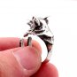 Corgi Ring, Lovely Welsh Corgi Ring, Dog Ring, Animal Wrap Ring, Silver Rings