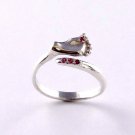 Handmade Baby Foot Ring, Cubic Zirconia Ring, Zircon Ring, Gift For Mom