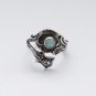Opal Ring In Sterling Silver, Silver Spoon Ring, Cute Ring, Silver Opal Ring