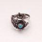 Spoon Ring With Turquoise, Sterling Silver Ring, Turquoise Ring, Ring Silver