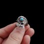 Spoon Ring With Turquoise, Sterling Silver Ring, Turquoise Ring, Ring Silver