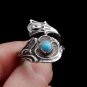 Spoon Ring With Turquoise, Sterling Silver Ring, Turquoise Ring, Ring Silver