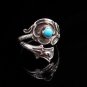 Spoon Ring With Turquoise, Sterling Silver Ring, Turquoise Ring, Ring Silver