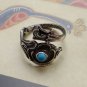 Spoon Ring With Turquoise, Sterling Silver Ring, Turquoise Ring, Ring Silver