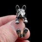 Boston Terrier Ring, Sterling Silver Ring Cute Animal Ring, Handmade Dog Jewelry