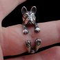 Boston Terrier Ring, Sterling Silver Ring Cute Animal Ring, Handmade Dog Jewelry