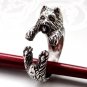 Sterling Silver Ring, Yorkshire Terrier Ring, Dog Ring, Adjustable Ring, Dog